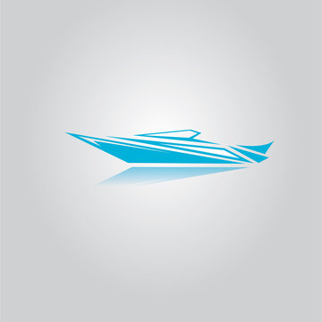 vector yacht icon