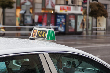 Taxi in der Stadt