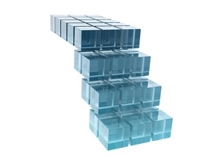 glass cubes