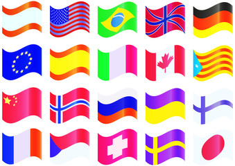 Флаги разных стран