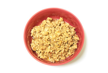 Fried Minced Meat With Garlic Close Up.