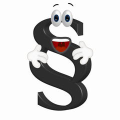 Funny Cartoon Paragraph Law Right Advocate Symbol