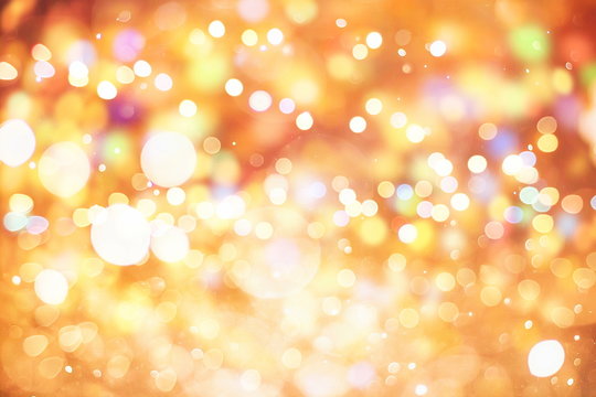 elegant abstract background with bokeh lights and stars