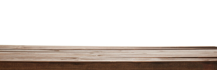Dark brown paint coated wooden boards