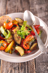 fried vegetable,ratatouille