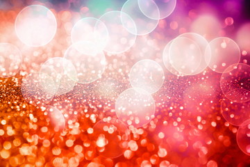 Festive elegant abstract background with bokeh lights and stars