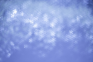 snowflakes bokeh