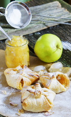 puff pastry with apple jam