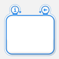 Abstract frame for your text and info symbol