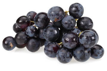 Black bunch of grapes