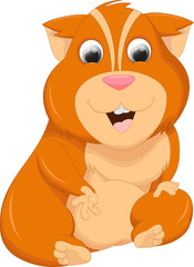 cute hamster cartoon