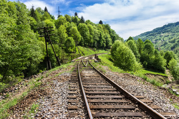 Railway in the mountains