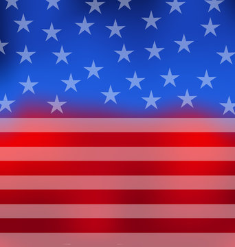 Abstract American Flag for 4th of July