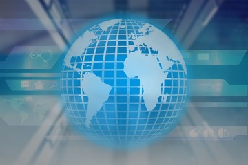 Composite image of silver earth