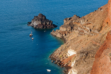 Scogli a Santorini