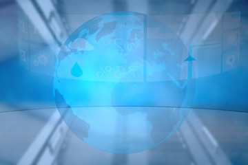 Fototapeta premium Composite image of server tower
