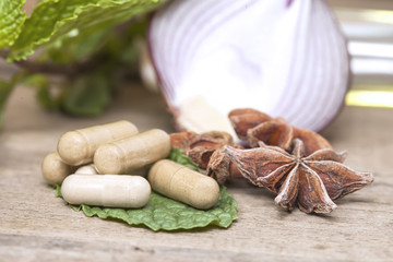 Herb capsule medicine