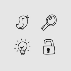 Fototapeta premium Social media icon set
