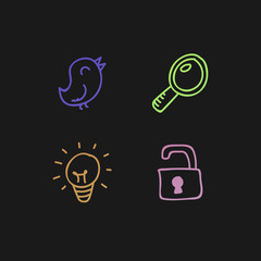 Social media icon set