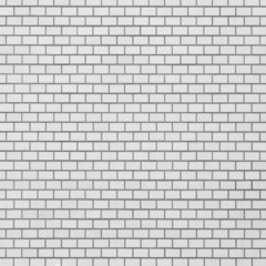 White brick tile wall seamless background and texture