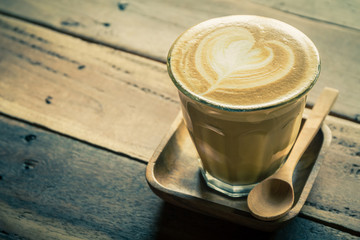 Cappuccino or latte coffee.