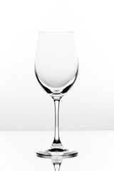 Empty wine glass