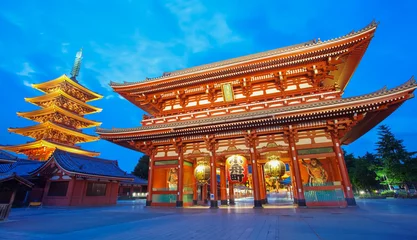 Foto op Plexiglas Sensoji Asakusa tempel Tokyo grootste boeddhistische tempel © torsakarin