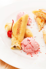 pancakes with ice cream for kids