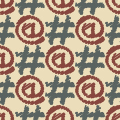 seamless background with punctuation marks