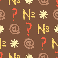 seamless background with punctuation marks