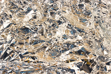 Aluminum foil background