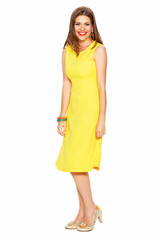 Full body portrait of young woman