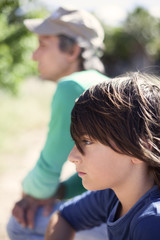 Niño con su padre