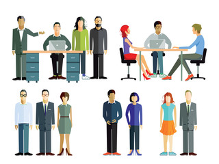 Fototapeta premium Mitarbeiter Treffen