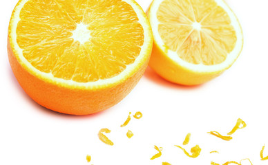 lemon and orange