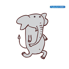 Elephant icon, vector illustration.