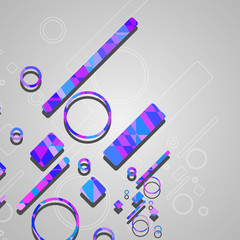 Colorful abstract circles background