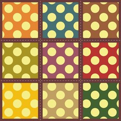 patchwork background with different patterns