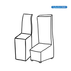 Chair icon, vector illustration.