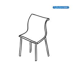 Chair icon, vector illustration.