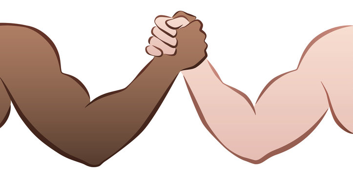 Interracial Arm Wrestling