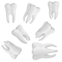 Dantist Photo-realistic 3d render of a white tooth