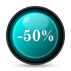 50 percent discount icon