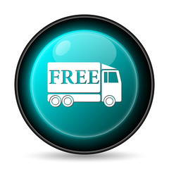 Free delivery truck icon