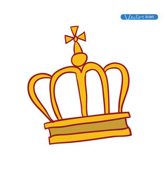 crown, vector hand drawn vector.