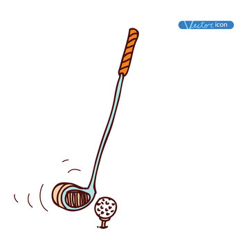 Golf Equipment icon, vector illustration.