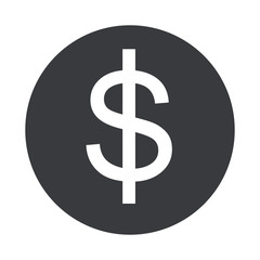 Vector modern  gray circle icon