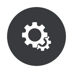 Vector modern  gray circle icon