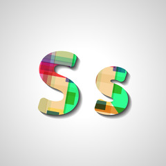 Colorful letter alphabet