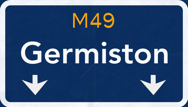 Germiston South Afrca Highway Road Sign